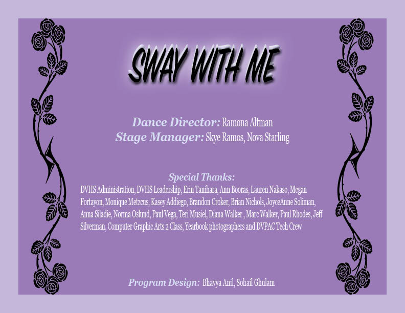 Sway With Me Dance Show Credits